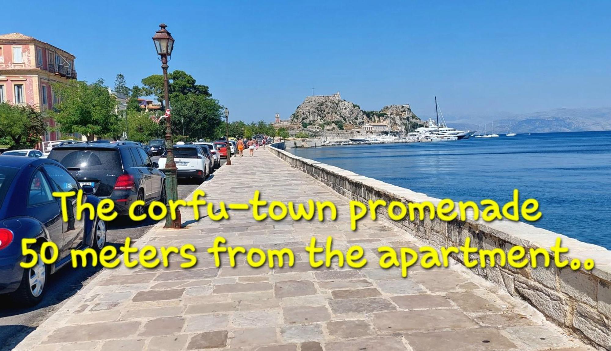 Aay- Best Corfu Town & Sea Apart 2Bedroom Renovated + Lift / Comfy&Design+Wifi Exterior foto